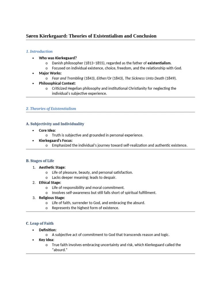 Existentialism | PDF | Existentialism | Søren Kierkegaard