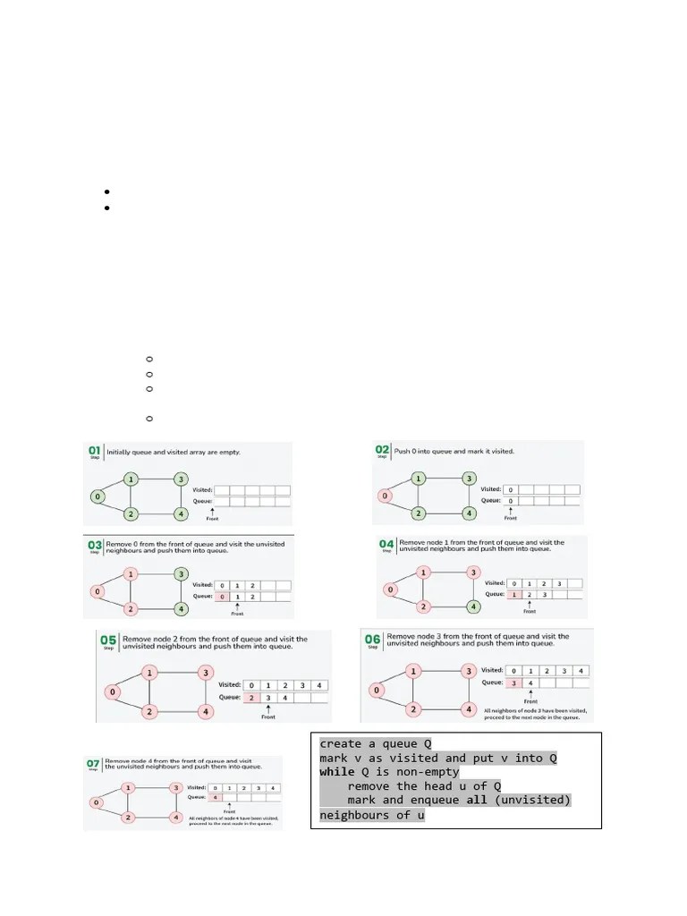 BFS And DFS | PDF | Algorithms | Graph Theory