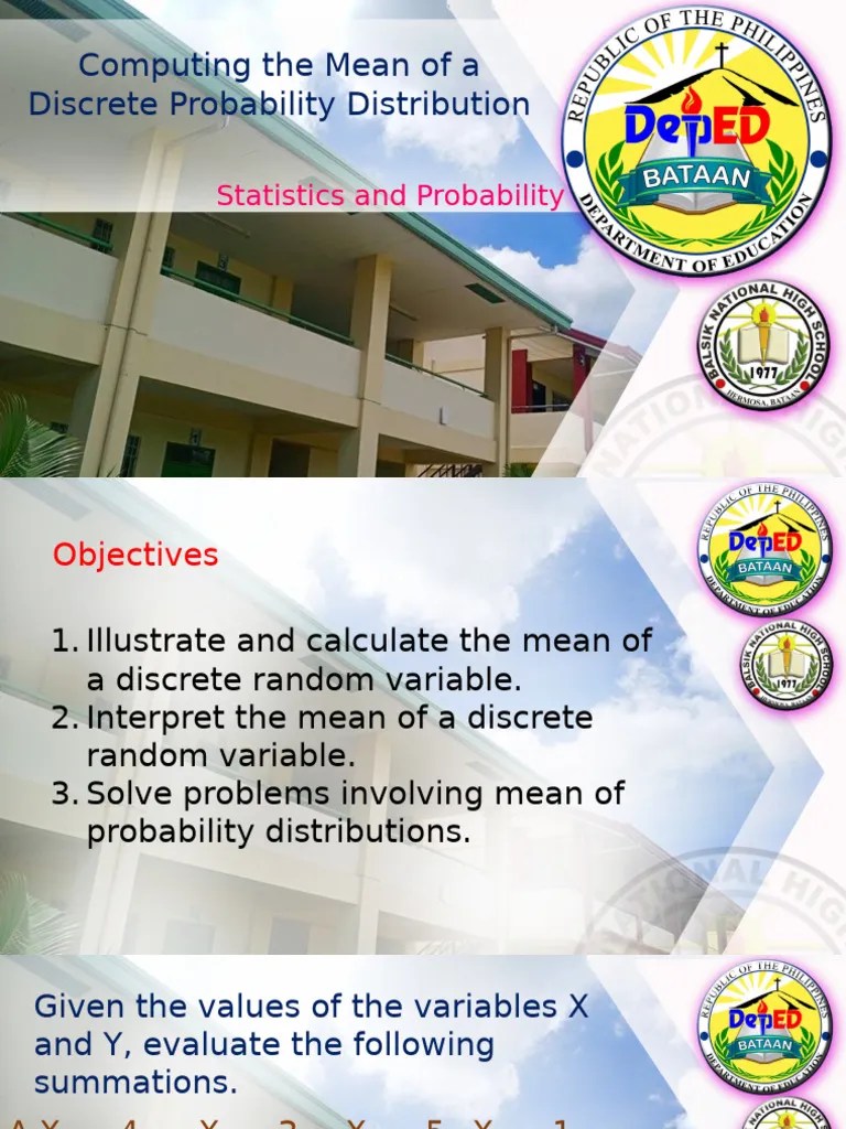 WK3 Computing The Mean Of A Discrete Probability Distribution | PDF ...