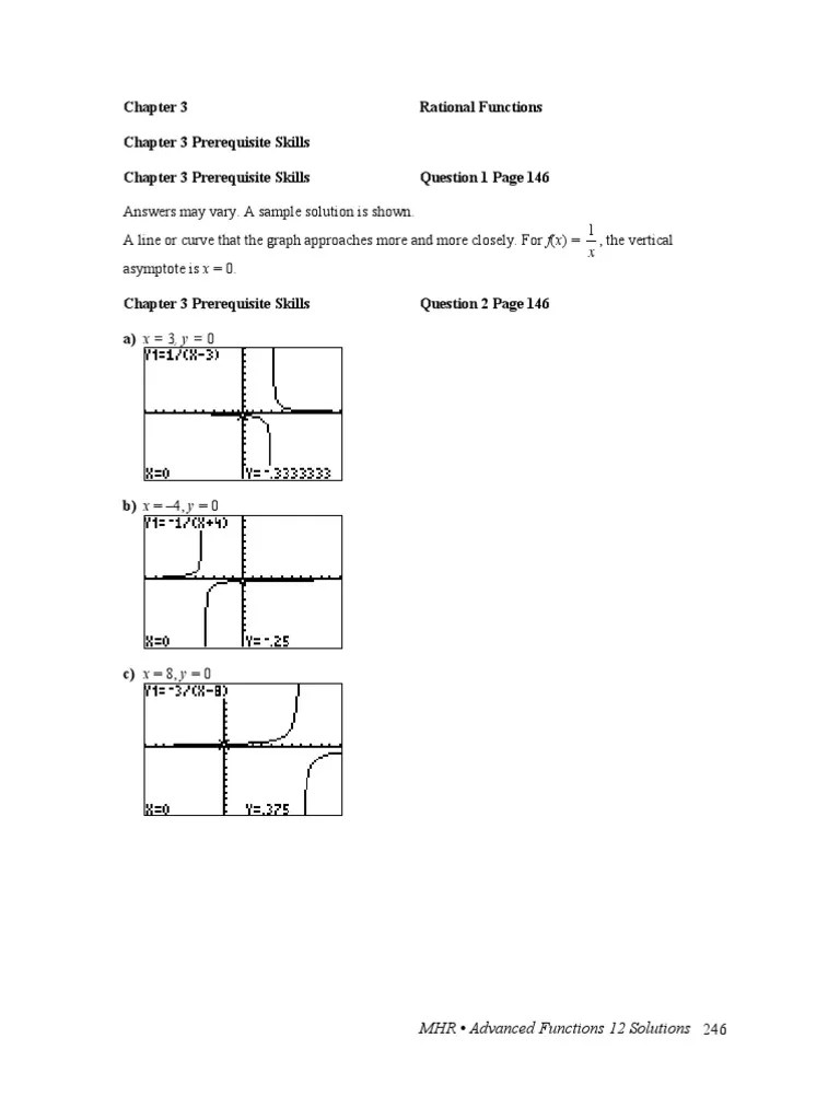 Mcgraw Hill Ryerson Calculus Amp Advanced Functions
