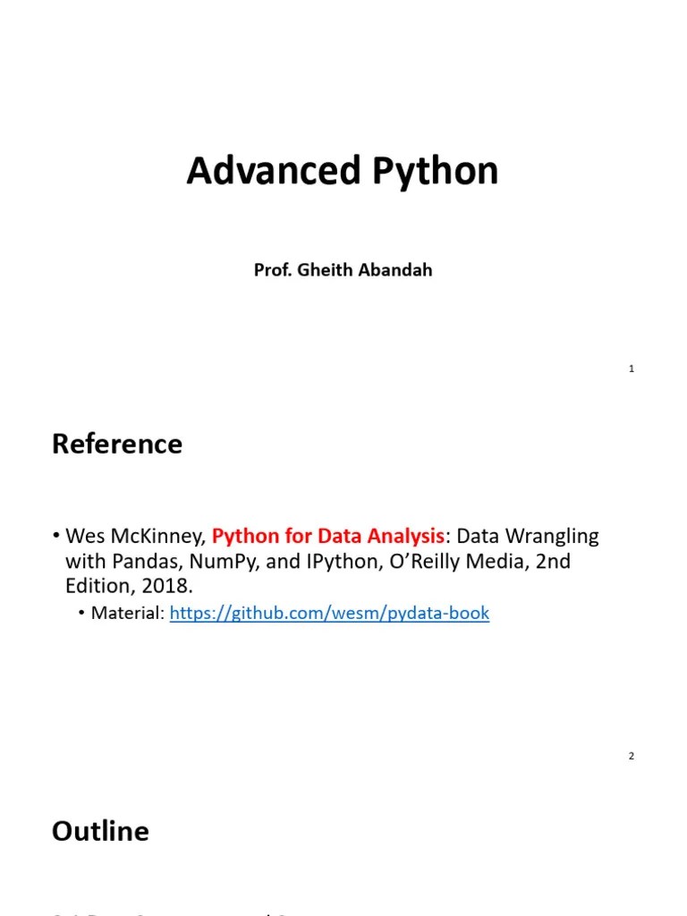 04 Advanced Python | PDF | Anonymous Function | Scope (Computer Science)