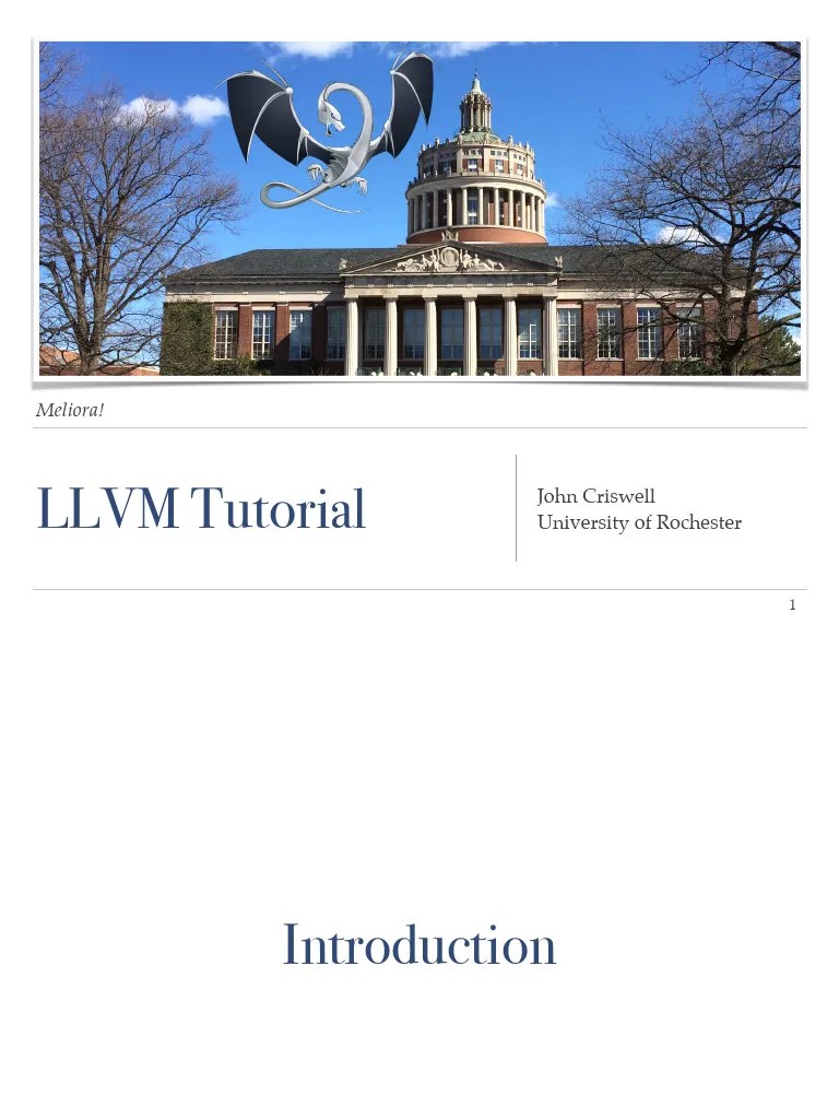 ASPLOS19-LLVM-Tutorial | PDF | C++ | Computer Engineering
