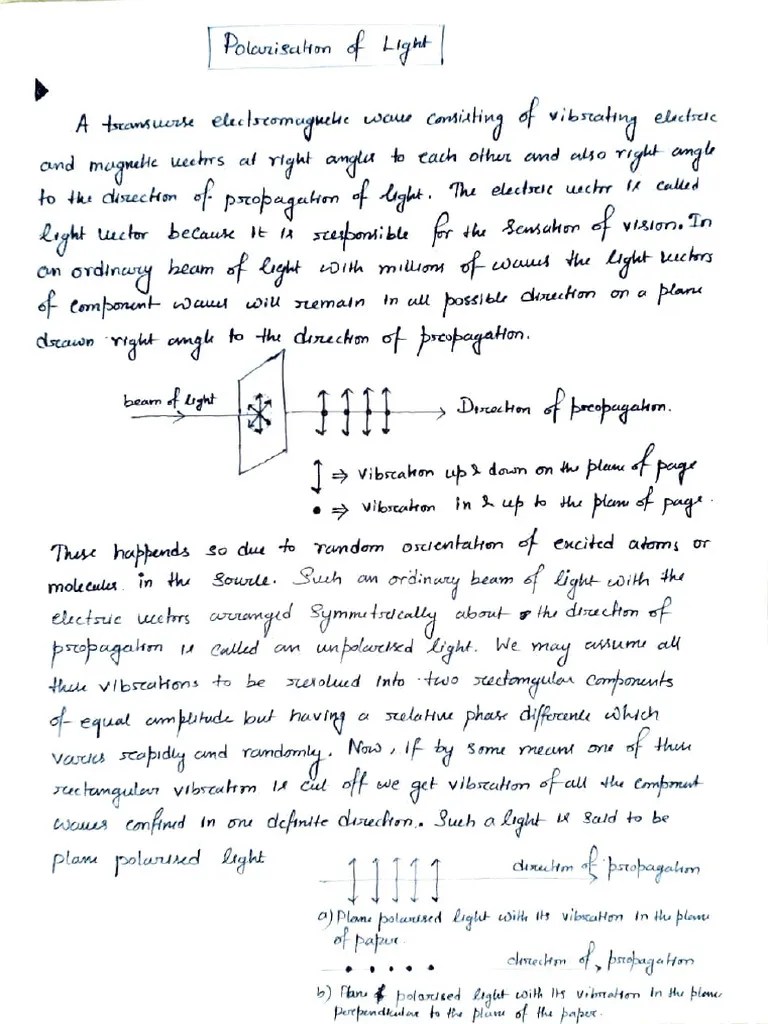 Polarisation A | PDF