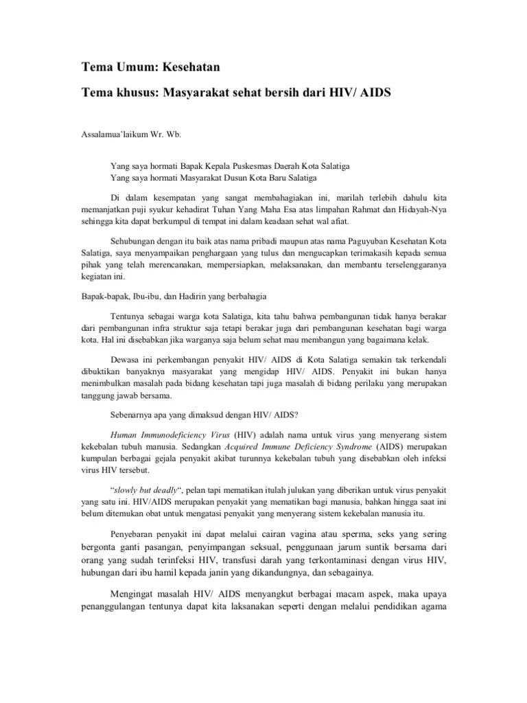 Pidato Tentang Hiv – Goresan