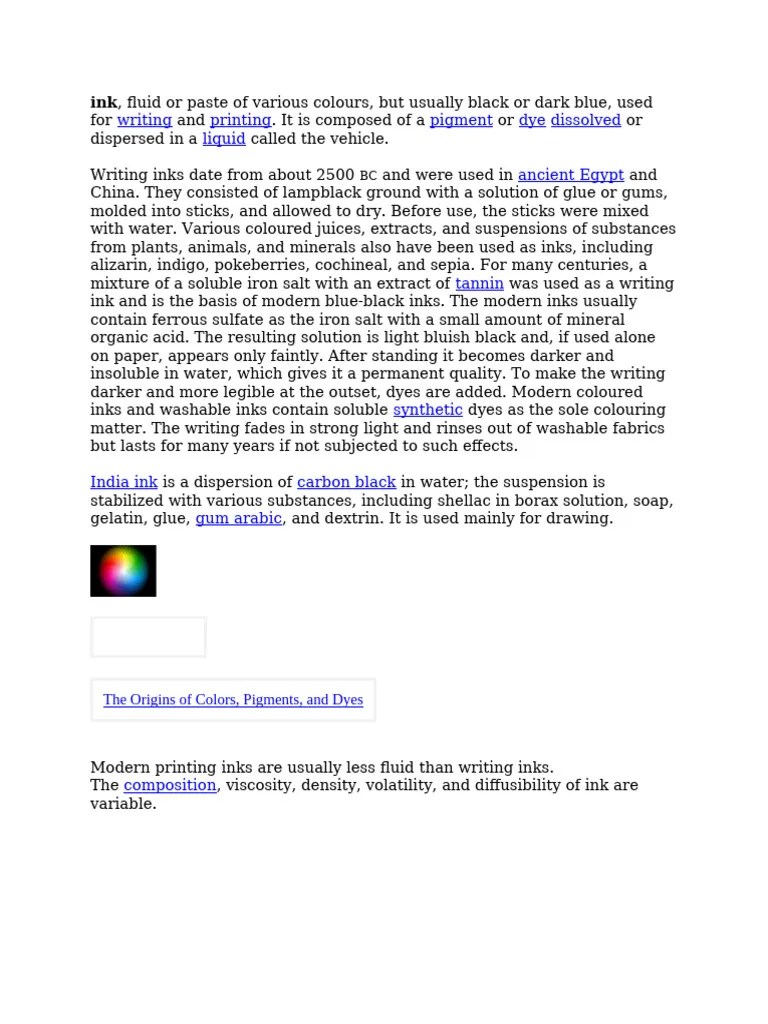 Ink Pdf Ink Dye