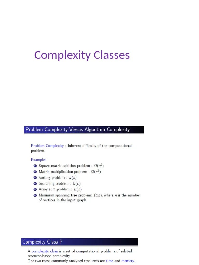 8 PPT Complexity Classes P, NP, NP-hard And NP-complete | PDF ...