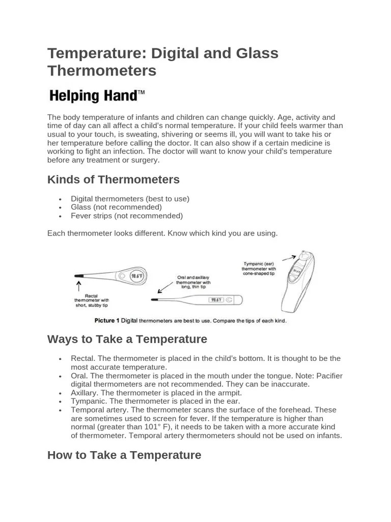 Temperature Recording | PDF | Thermometer | Fever