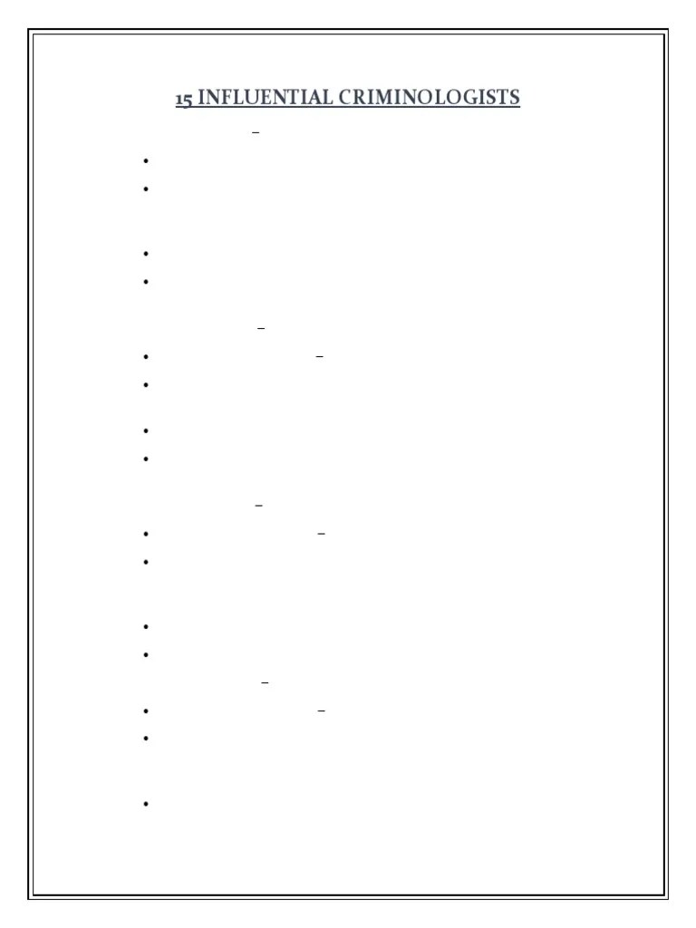 Influential Criminologists To Know For Crime And Human Development - Colorful Texture Collection - 8K Quality