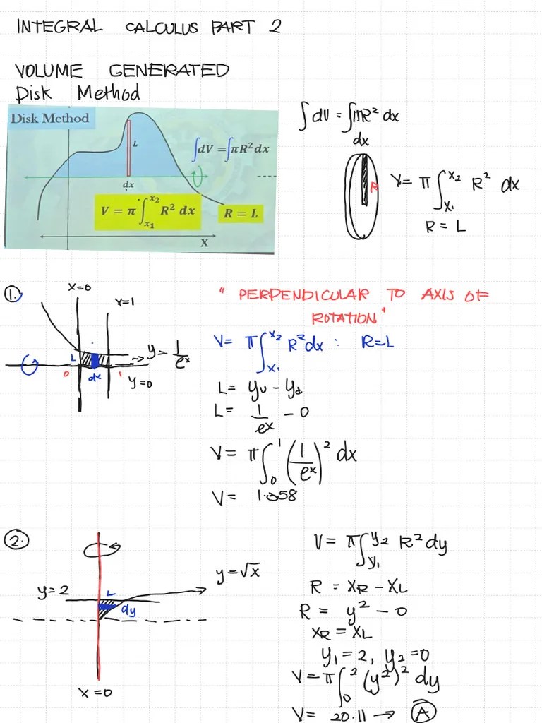 Integral Calculus Part 2 Notes With Solutions 22231st Sem Pdf - Best Abstract Wallpapers in Mobile
