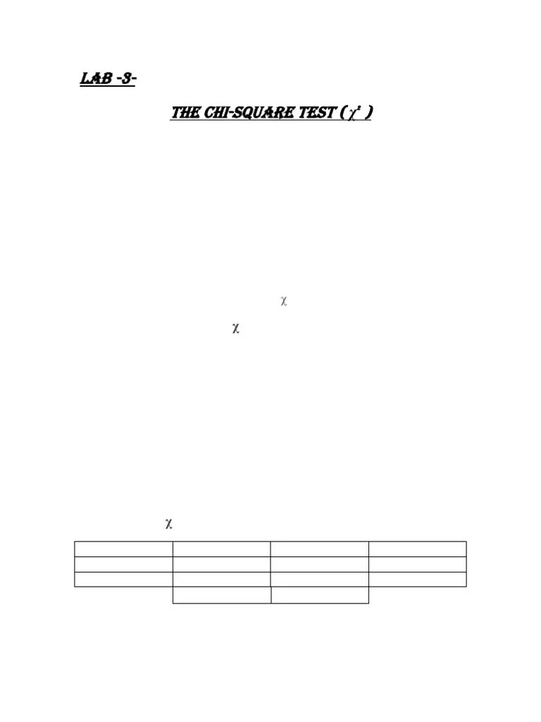 Chi Square Test | PDF | Chi Squared Test | P Value