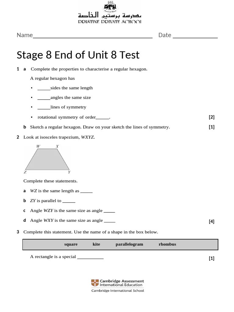 Revision Sheet Unit-8 | PDF | Euclid | Euclidean Geometry