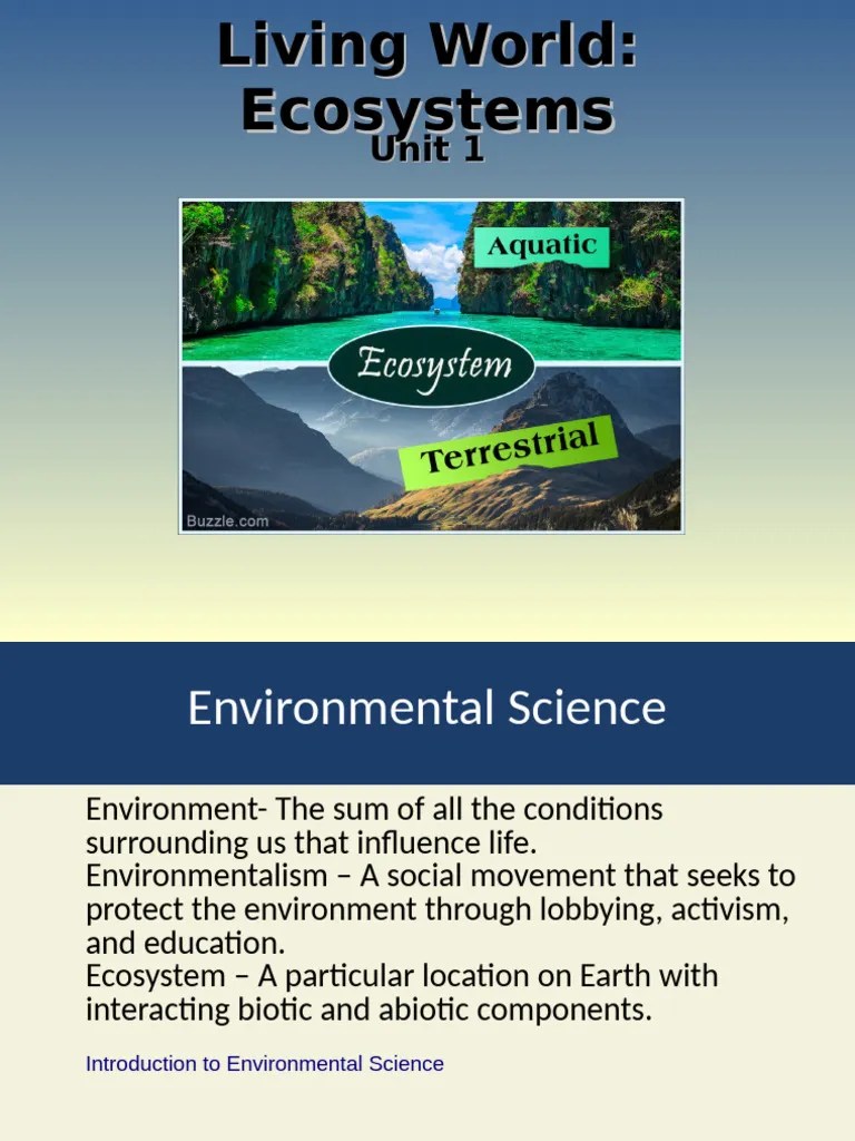 Unit 1 Ecosystems | PDF | Ecosystem | Nature