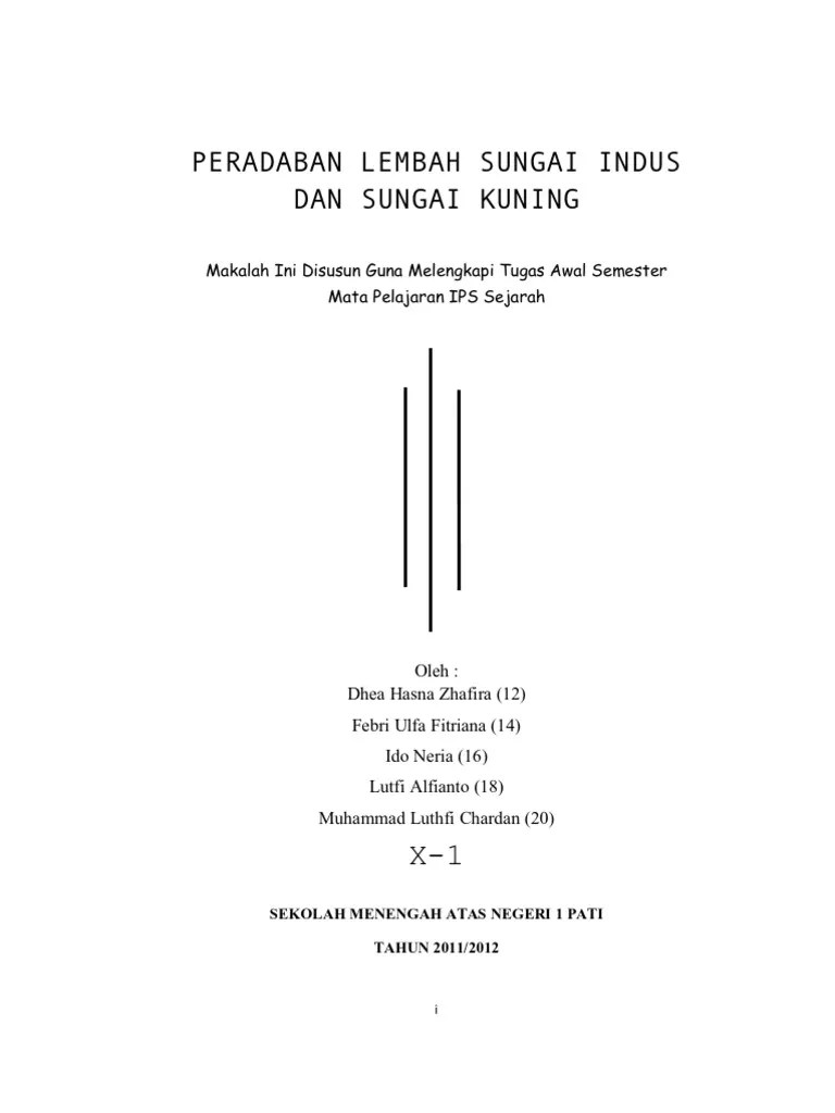 Peradaban Lembah Sungai Indus Dan Sungai Kuning | PDF