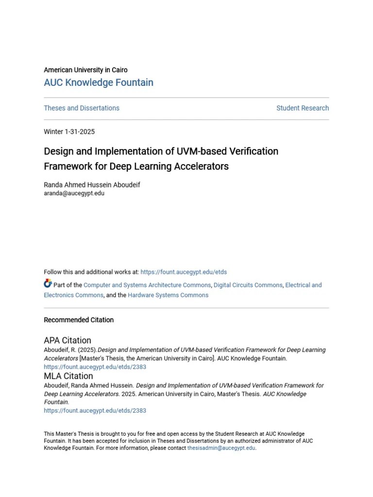 Design And Implementation Of UVM-based Verification Framework | PDF ...