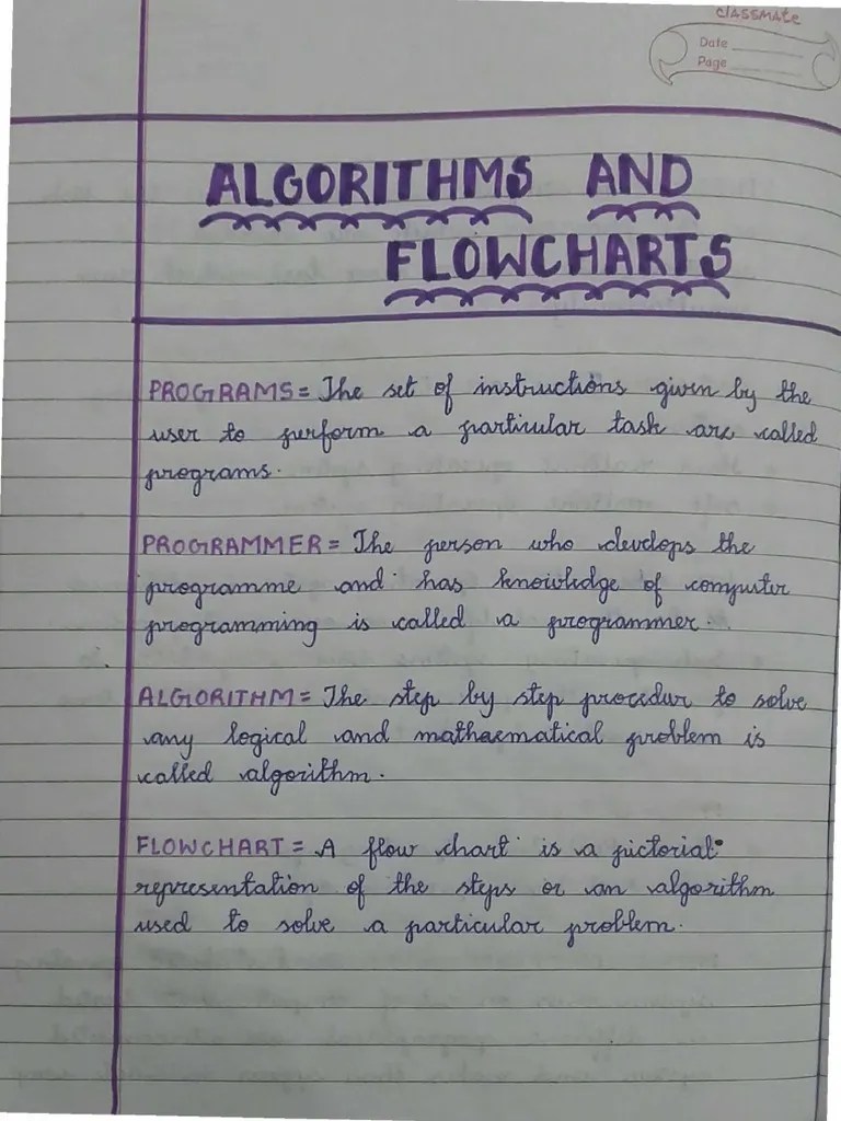 Algorithms And Flowcharts - Computers | PDF