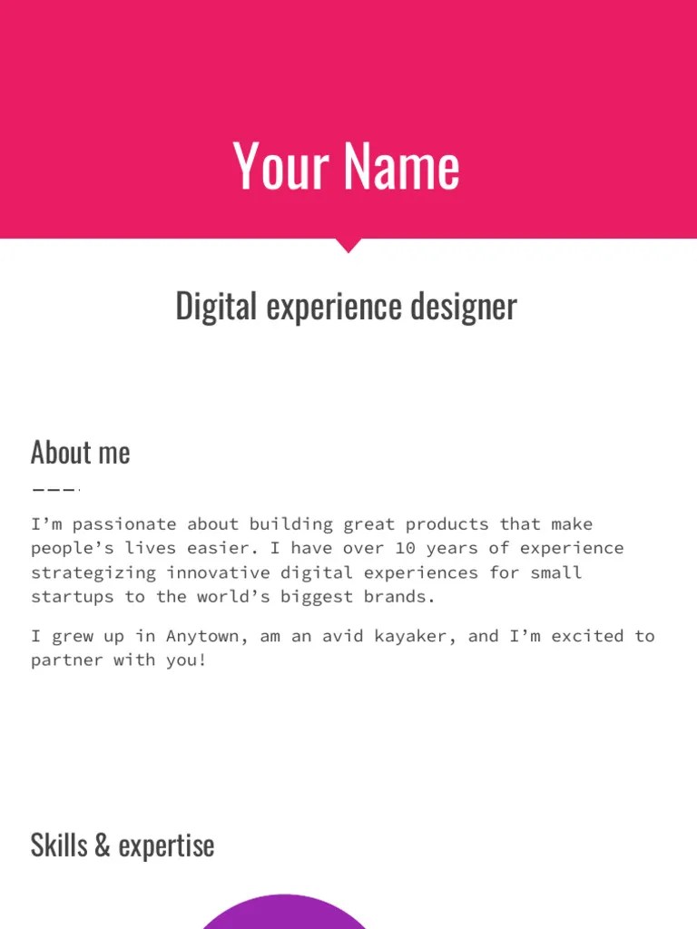 Portfolio Template | PDF