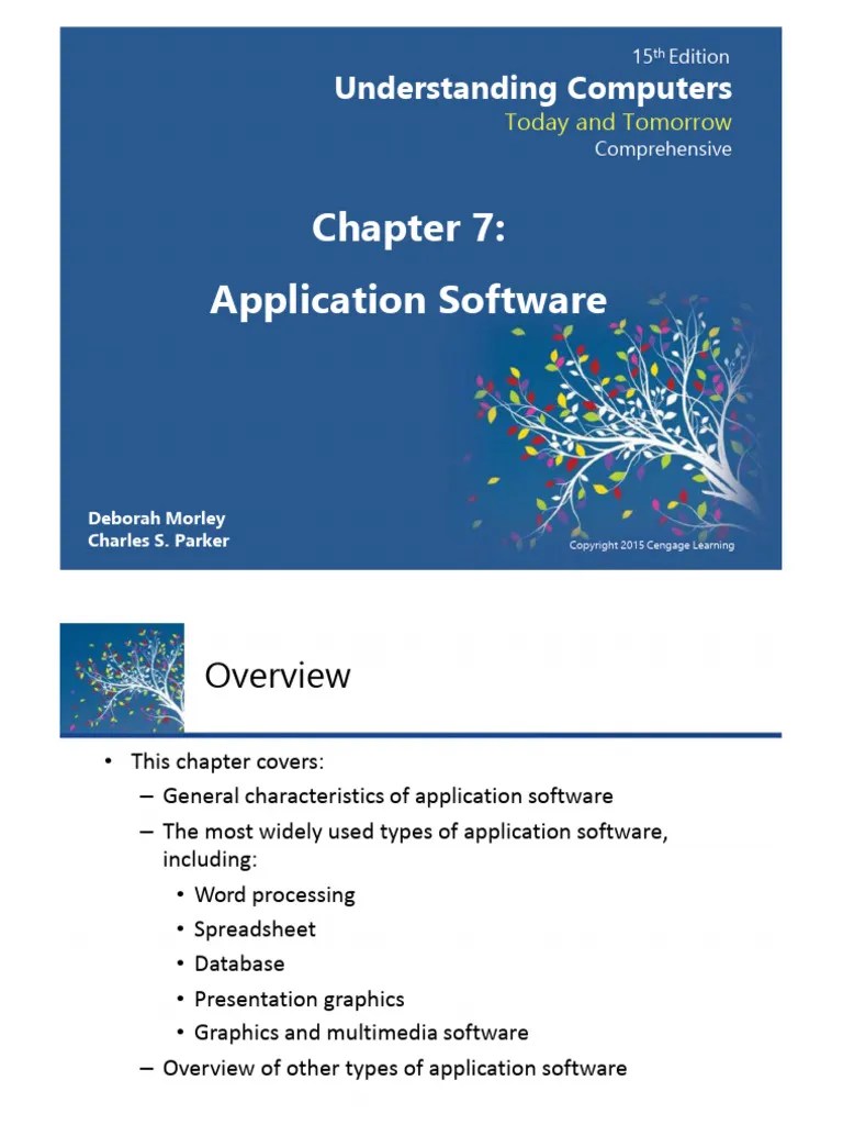 Chapter7 Application Software | PDF | Databases | Mobile App
