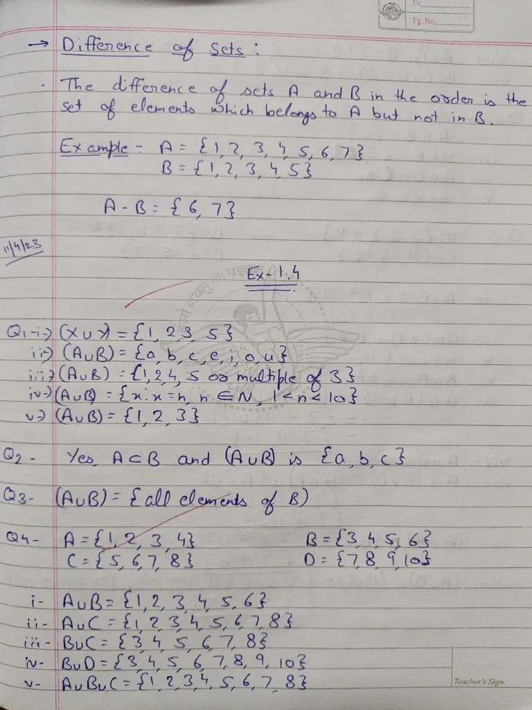 Maths Class 11 | PDF