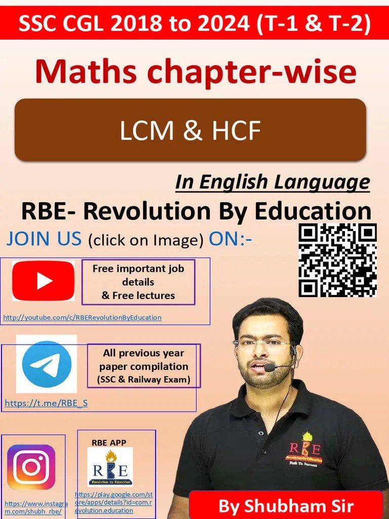 LCM & HCF | PDF | Numbers | Abstract Algebra