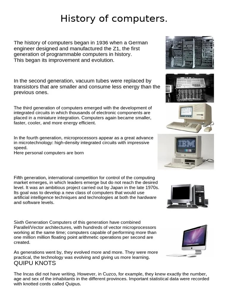 History Of Computing Pdf - Landscape Image Collection - HD Quality