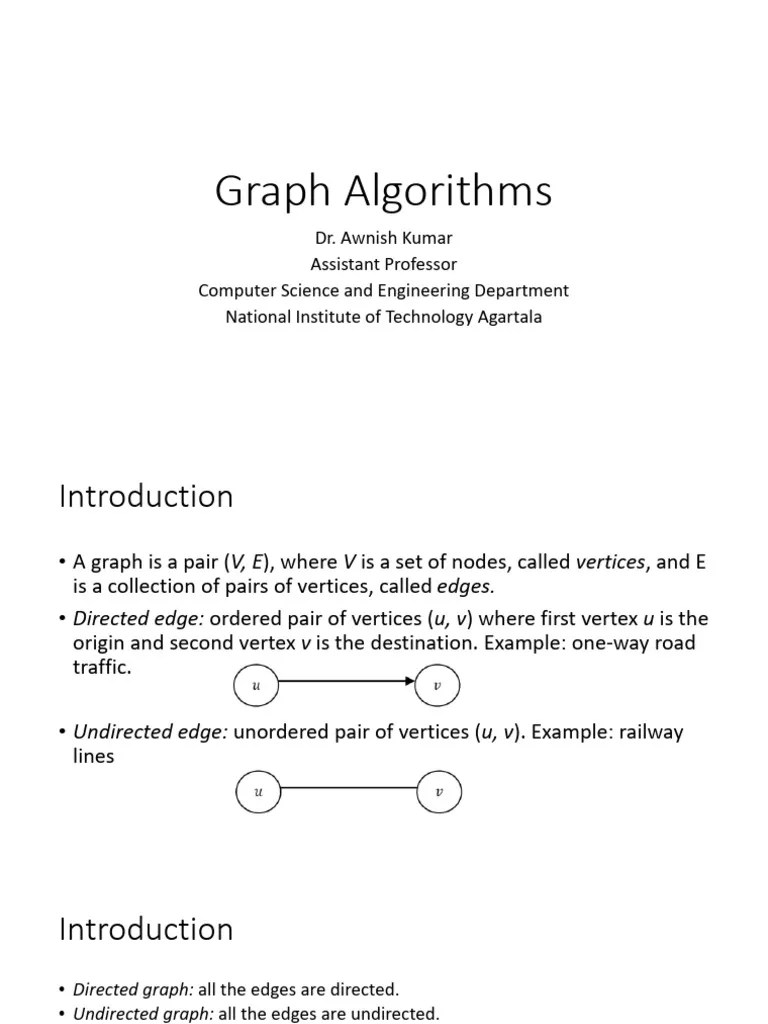 Graph Algorithms (1) | PDF | Vertex (Graph Theory) | Combinatorics