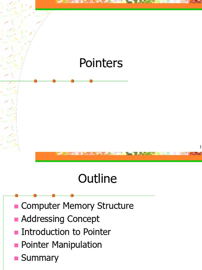 Ch 11 Pointers | PDF | Pointer (Computer Programming) | Integer ...