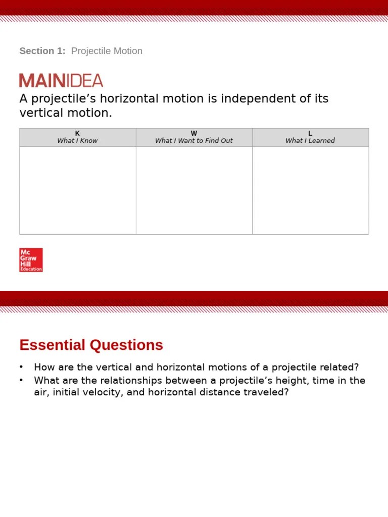 1+Classroom_Presentation_Toolkit_Projectile_Motion 1,2,3 | PDF | Applied And Interdisciplinary ...
