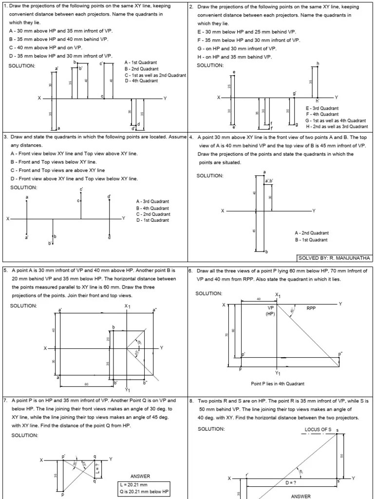 Points | PDF | Cartesian Coordinate System | Euclidean Geometry