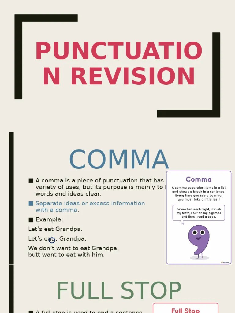 Punctuation Marks And Uses | PDF