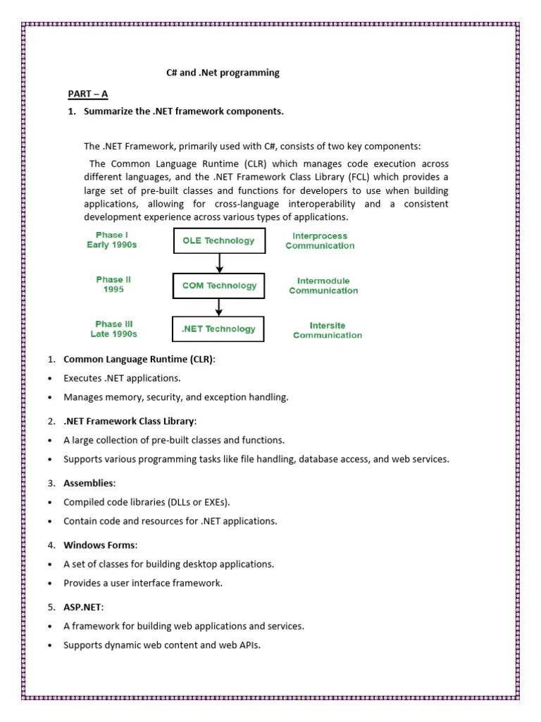 C Sharp | PDF | Class (Computer Programming) | Method (Computer ...