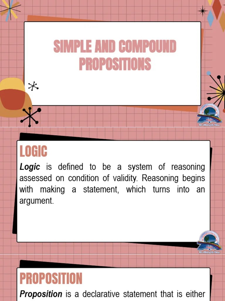 Chapter 10.1 Simple And Compound Propositions | PDF | Proposition | If ...