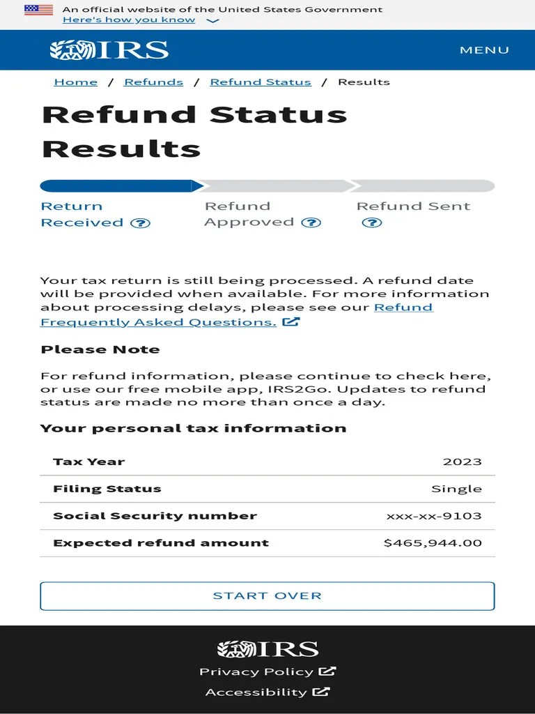 IRS Where's My Refund | PDF