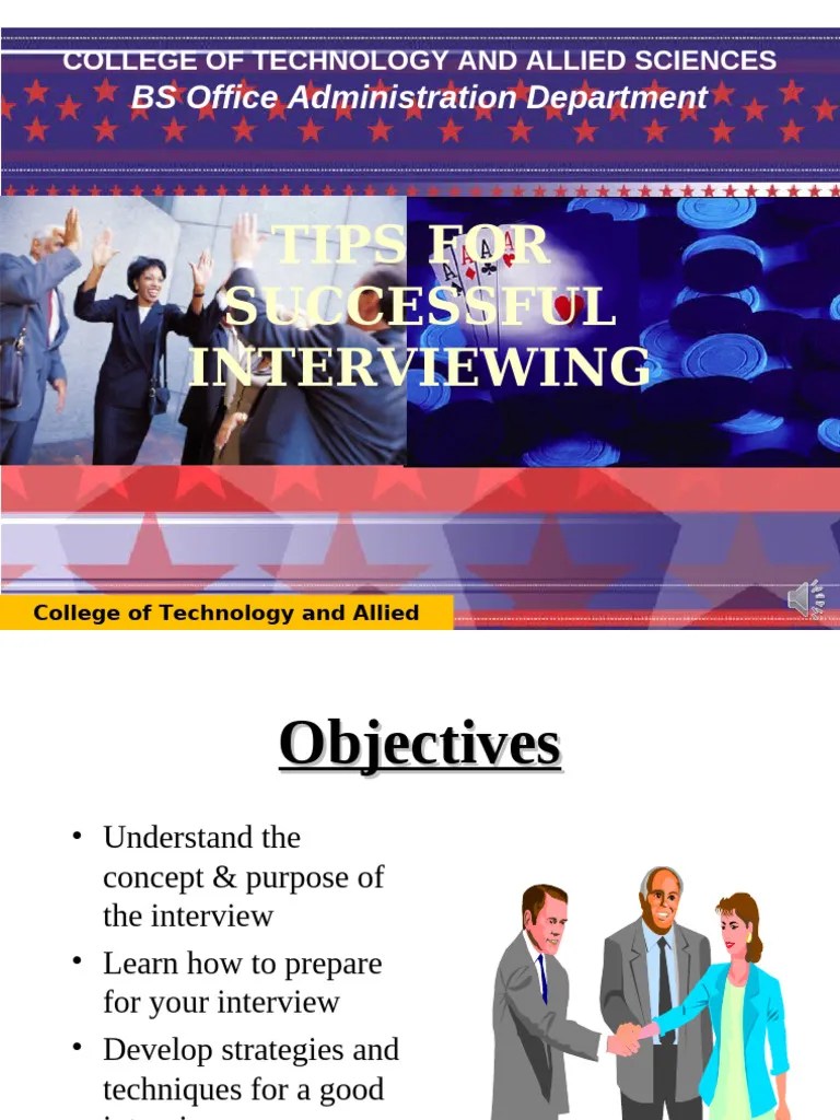 Presentation For Interview Guide | PDF | Job Interview