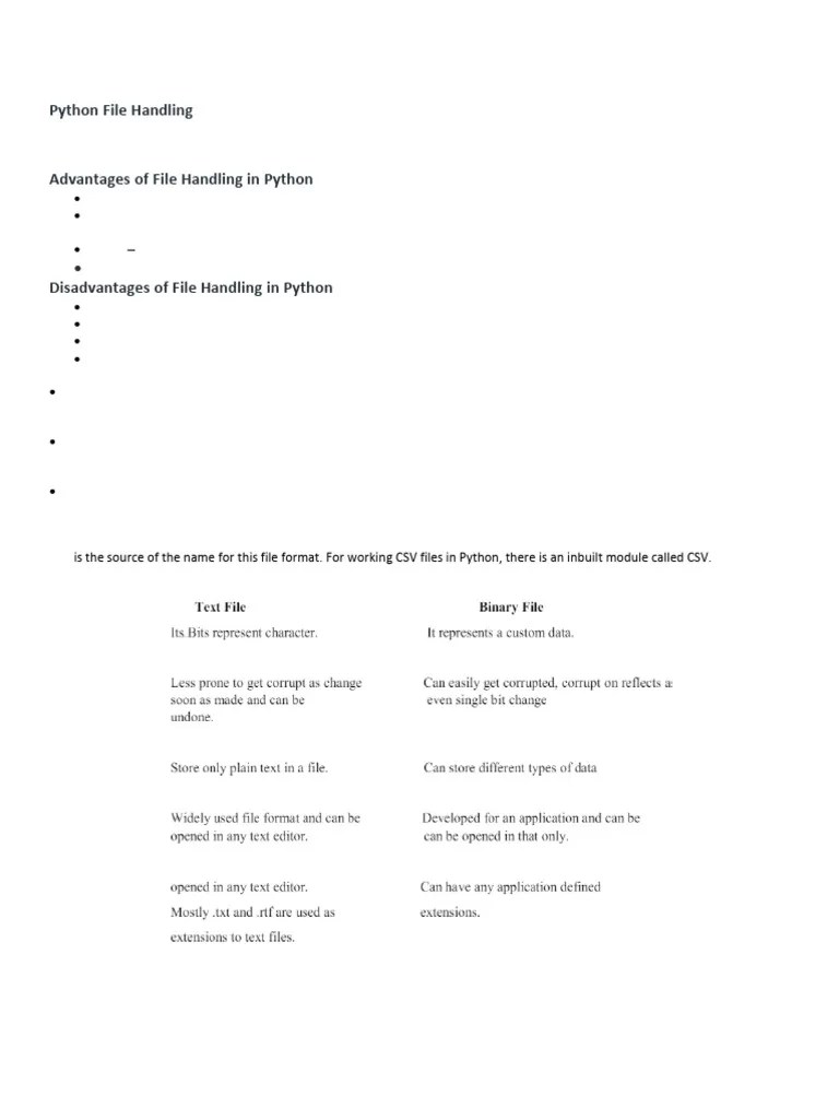 File Handling Introduction | PDF | Comma Separated Values | Computer File