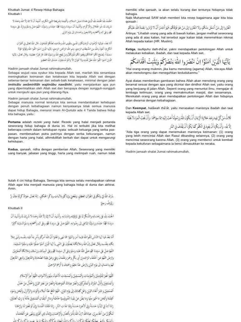 4 Resep Hidup Bahagia | PDF