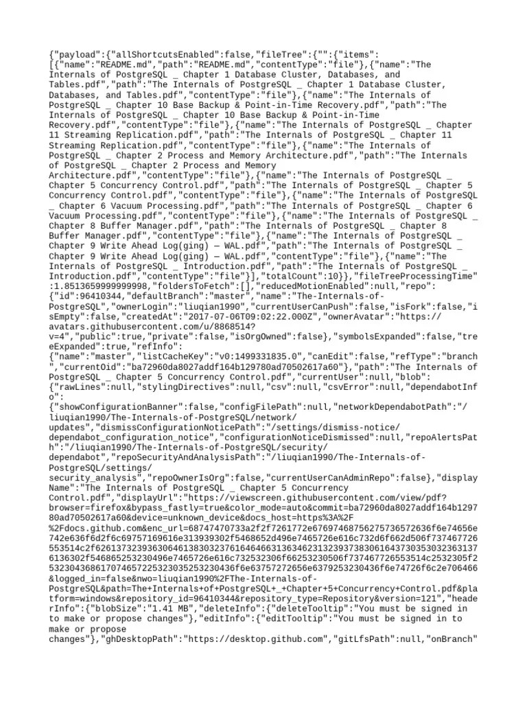 The Internals Of PostgreSQL - Chapter 5 Concurrency Control | PDF ...