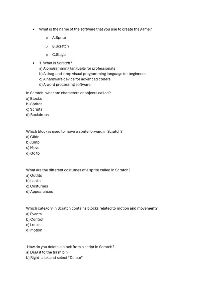 Scratch | PDF | Scratch (Programming Language) | Computing