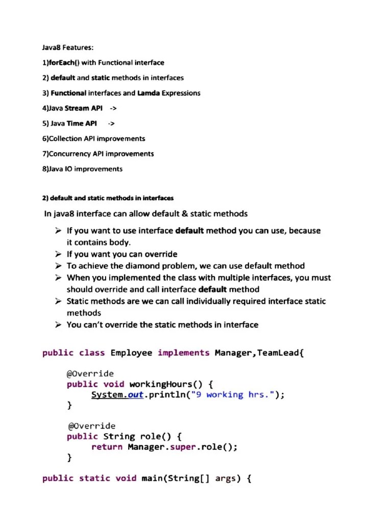 Java 8 Material | PDF | Anonymous Function | Method (Computer Programming)