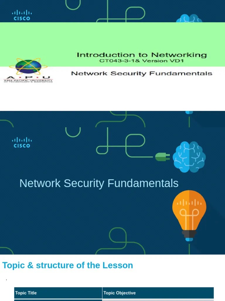 Chapter 11- Network Security Fundamentals | PDF | Security | Computer ...