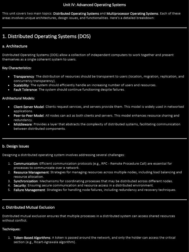 UNIT IV | PDF | Process (Computing) | Thread (Computing)
