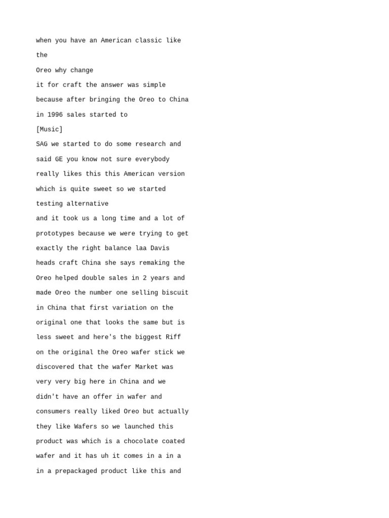 (English (Auto-Generated) ) Oreos In China (Example Of Product Adaptation Strategy In Global ...