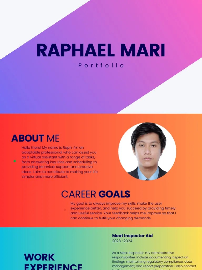 Raphael Portfolio Pdf