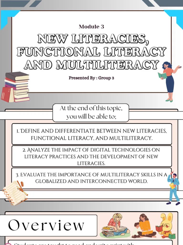 Module 3 New Literacies Functional Literacy And Multiliteracy Pdf - Vintage Backgrounds - Stunning 8K Collection