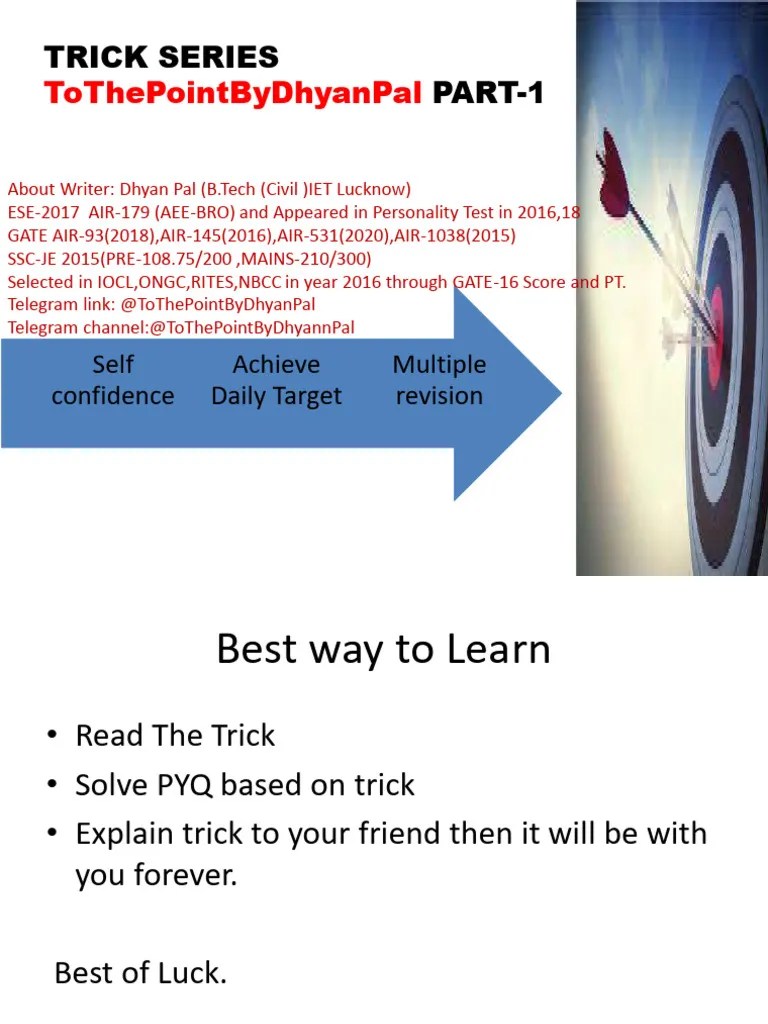 Trick Part-1 By Tothepointbydhyanpal | PDF