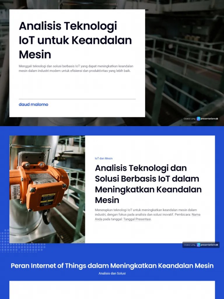 Analisis Teknologi Dan Solusi Berbasis Iot Dalam Meningkatkan Keandalan