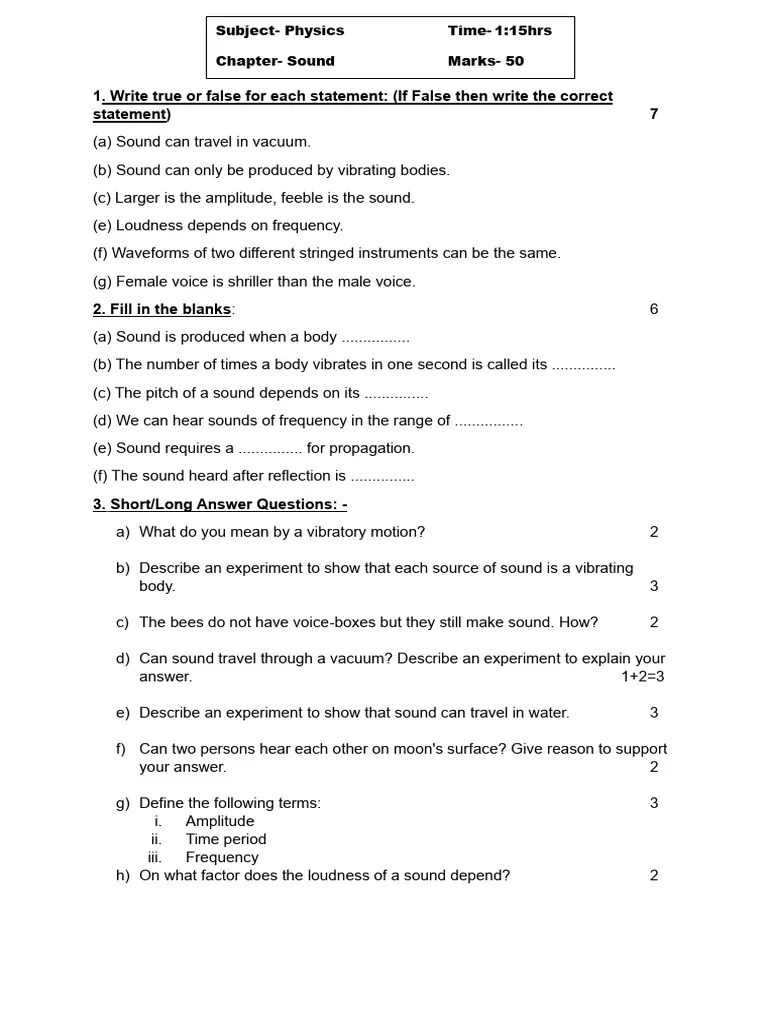 Physics Sound | PDF | Sound | Pitch (Music)