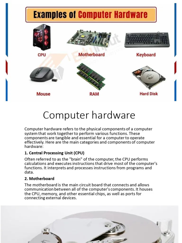 Computer Hardware | PDF | Computer Data Storage | Computer Hardware
