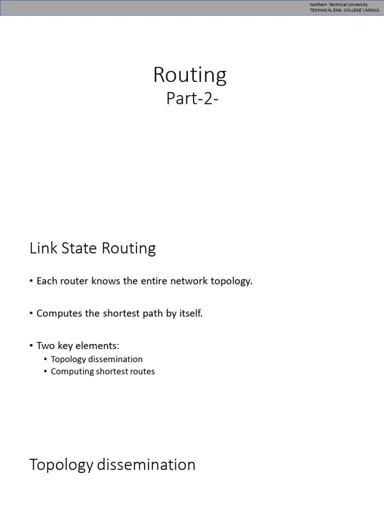 8 Routing Part2 | PDF | Routing | Networking Standards