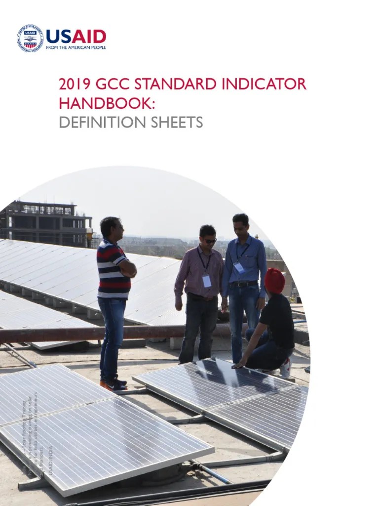 2019 - USAID - GCC - Standard Indicator Handbook | PDF | Climate Resilience | Environment