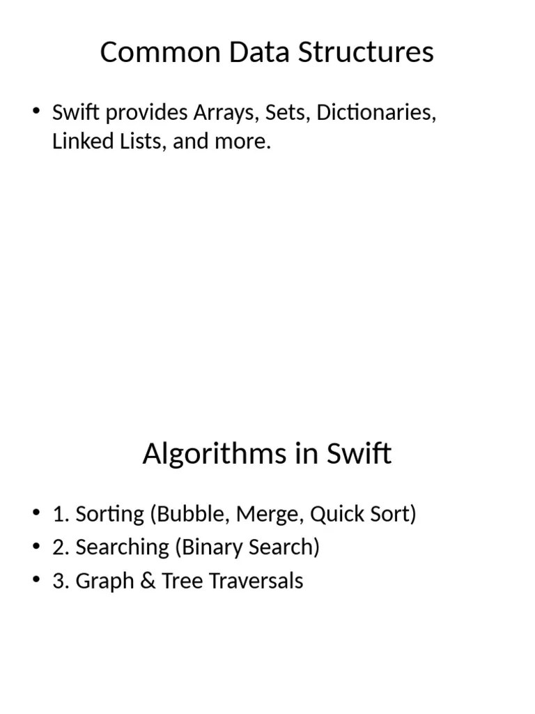 Swift Data Structures & Algorithms | PDF